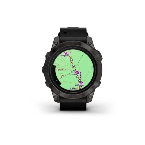 Умные часы Garmin Epix Pro Gen 2 Sapphire 47mm Carbon с кожаным ремешком