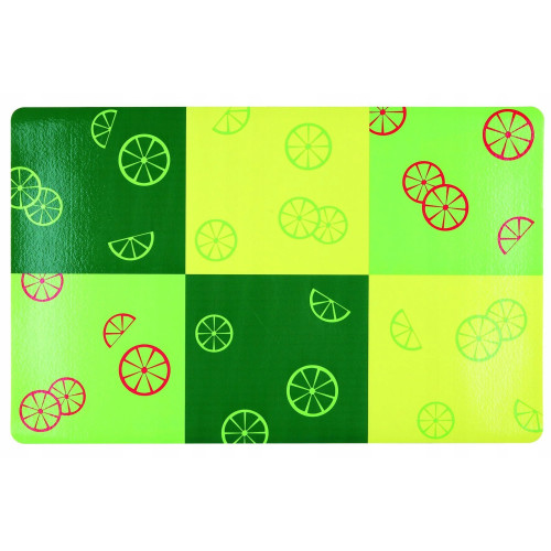 Trixie TX-24478 килимок під миску "Fresh Fruits" (пластик) 44х28см, зелений