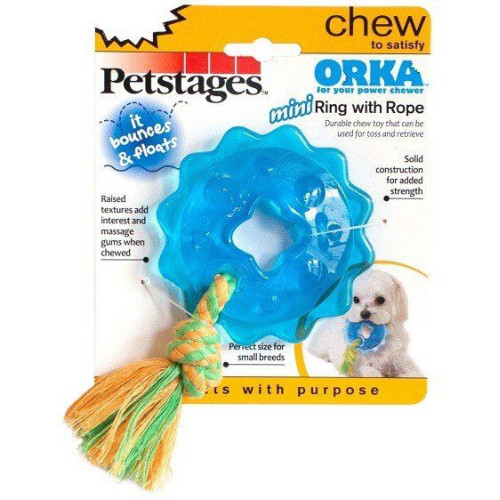 Petstages игрушка для собак Mini "ОРКА звезда с канатом"