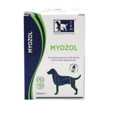Myozol - Натуральна високоефективна добавка для збільшення м'язової маси собак, 200 мл