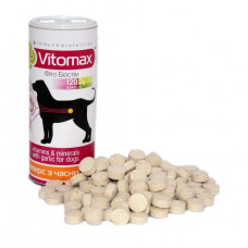Vitomax (Вітомакс) Бреверс з пивними дріжджями та часником вітаміни для собак, 120 таб