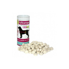 Vitomax (Вітомакс) з Біотином вітаміни для блиску шерсті собак, 120 таб