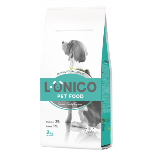 L-'UNICO Lamb - Сухий корм з бараниною для дорослих собак всіх порід, 2 кг