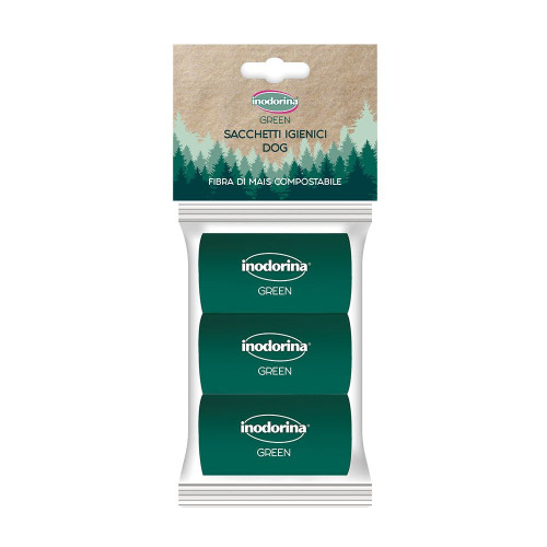 Inodorina Green пакетики для уборки из кукурузного волокна 3 шт