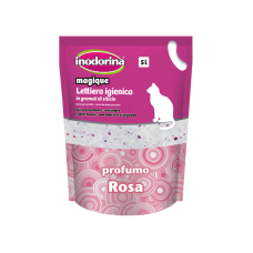 Inodorina Sanitary Litter силикагелевый наполнитель с ароматом розы, 5 л