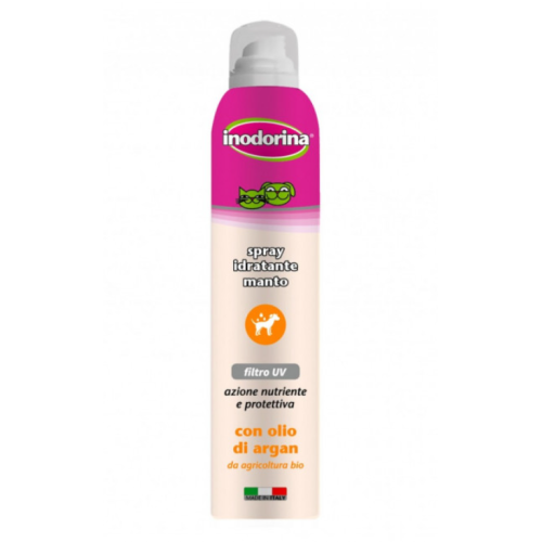 Inodorina Spray Idratante Manto - Спрей для зволоження шерсті на основі арганової олії 200мл