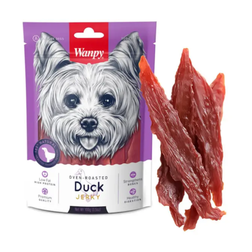 Wanpy duck jerky - філе качки в'ялене ласощі для собак, 100 г