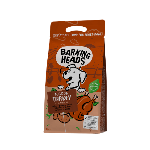 BARKING HEADS Top Dog Turkey / Grain Free "Незрівнянна індичка" беззерновий корм для собак