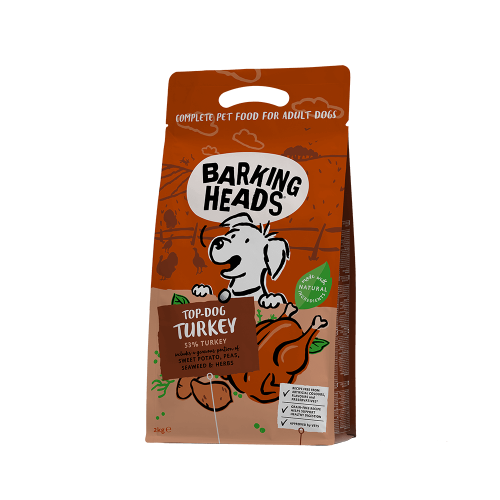 BARKING HEADS Top Dog Turkey / Grain Free "Бесподобная индейка" беззерновой корм для собак