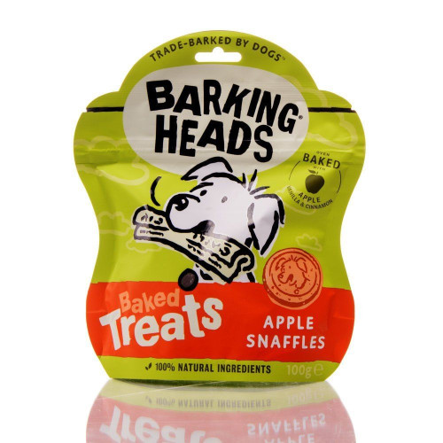 Barking Heads Baked Treats "Applle Snaffles" - Ласощі-печива (снеки) з яблуком, ваніллю і корицею дл