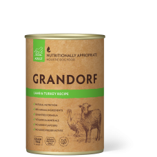 Grandorf Влажный корм для собак с ягненком и индейкой, 400 г