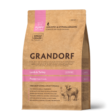 Grandorf DOG PUPPY FROM 3 WEEKS Lamb & Turkey - Грандорф Cухий комплексний корм для цуценят з трьох