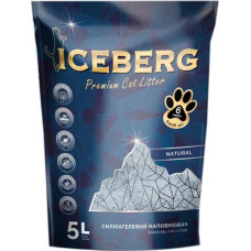 Iceberg - гігієнічний наповнювач на основі силікагелю для котячих туалетів, без аромату, 5 л