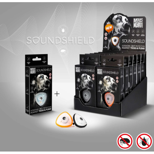 Soundshield - 24/7 Ultrasonic Technology Against Ticks & Fleas - Black - Ультразвуковий захист від к
