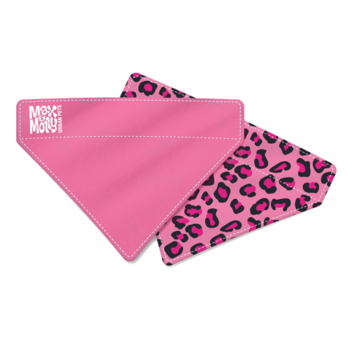 Бандана на ошейник для собак - Max & Molly Bandana Leopard Pink/L