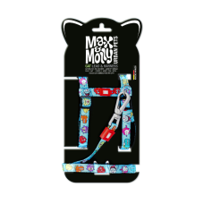 Max Molly Cat Harness/Leash Set - Little Monster/1 Size - Набір шлеї та повідця для котів з принтом