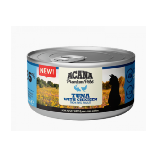 ACANA Premium Pate, Tuna with Chicken Recipe, консерва для котів з тунец та куркою 85 г