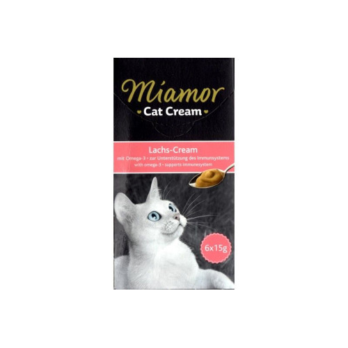 Miamor Cat Snack Lachs Cream Ласощі для зміцнення імунної системи у кішок (6 стіків*15 г)