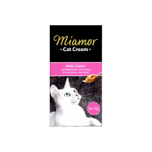 Miamor Cat Snack Malt-Cream - Лакомство для вывода комков шерсти у кошек (6х15 г)