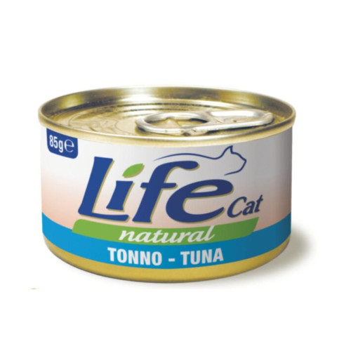 LifeCat консерва для котов с тунцом, 85 г