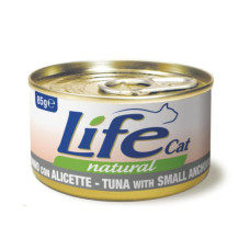 LifeCat консерва для котов тунец с анчоусами, 85 г