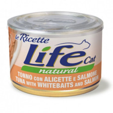 LifeCat консерва для кішок Тунець з анчоусами та лососем, 150 г