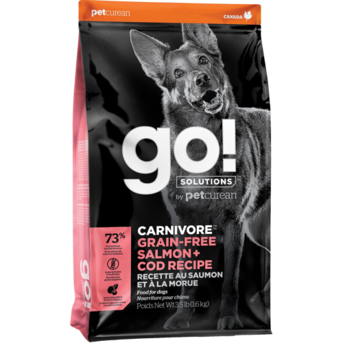 Go! Solutions Carnivore: Grain Free Salmon + Cod - Гоу! Сухой корм для собак с лососем и треской 10 кг + 1,6 кг в подарок