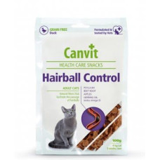 Canvit Hairball Control полувлажные лакомства с уткой для взрослых кошек, 100 г