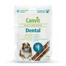 Canvit Dental напіввологі ласощі з куркою для дорослих і старіючих собак, 200 г