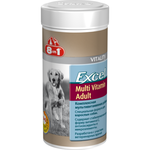 8in1 Excel Multi Vitamin Adult Dog вітаміни для собак, 70 таб