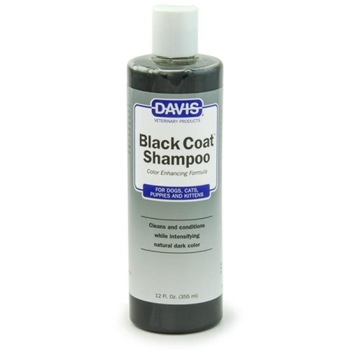 Davis Black Coat Shampoo - шампунь для черной шерсти собак, кошек, концентрат, 355 мл