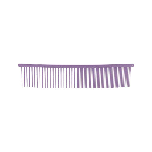 Show Tech Curved Combi Comb - Purple Comb Изогнутый гребень для кудрявой шерсти (фиолетовой), 19 см