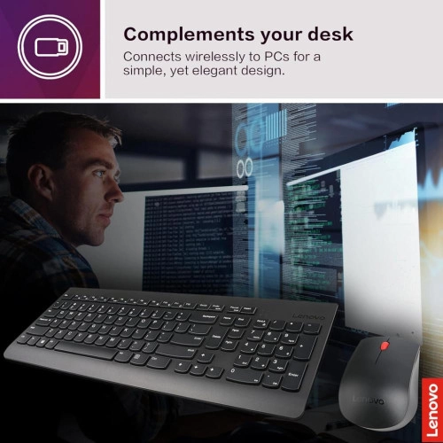 Комплект (клавиатура + мышь) Lenovo 510 Wireless Combo (GX31D64836)