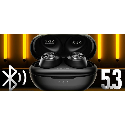 Наушники TWS HATOR Hyреrpunk Truetones HD Black (HTA-415)