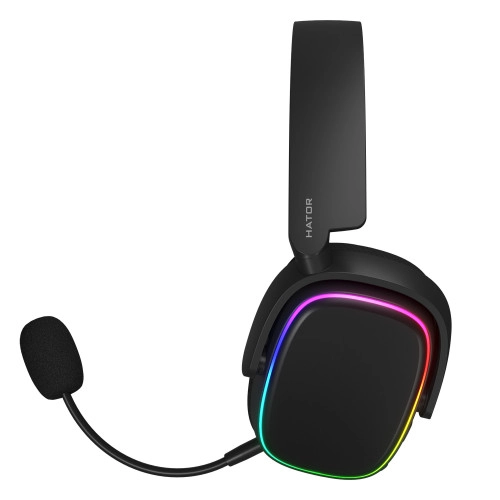 Наушники с микрофоном HATOR Phoenix Wireless RGB Tri-mode Black (HTA-870)