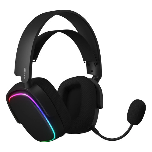 Наушники с микрофоном HATOR Phoenix Wireless RGB Tri-mode Black (HTA-870)