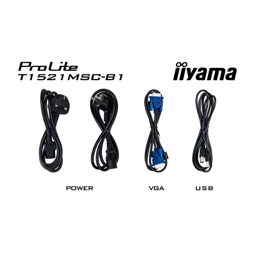 iiyama ProLite T1521MSC-B1: Високоякісний сенсорний монітор для професійних користувачів.