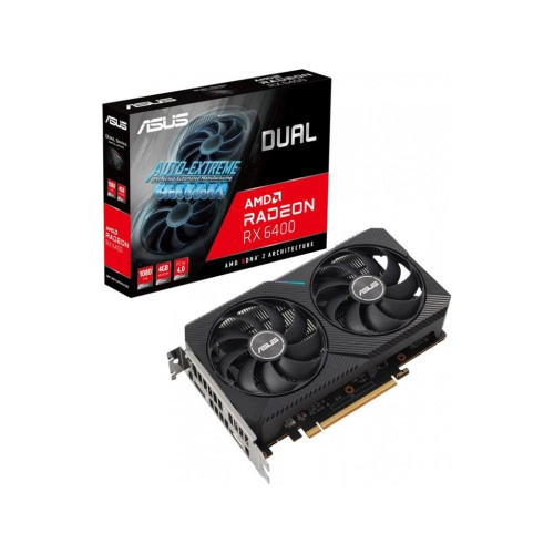 Видеокарта ASUS Radeon RX 6400 Dual 4GB GDDR6 (DUAL-RX6400-4G)