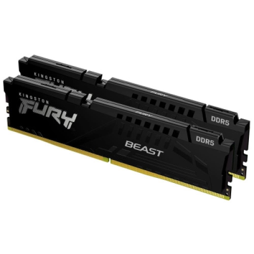 Модуль памяті Kingston Fury (ex.HyperX) DDR5 32GB (2x16GB) 5200 MHz Beast AM5 Black (KF552C36BBEK2-32)