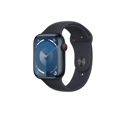 Apple Watch Series 9 GPS + Cellular 45mm Midnight Alu. Case w. Midnight S. Band - M/L (MRMD3)