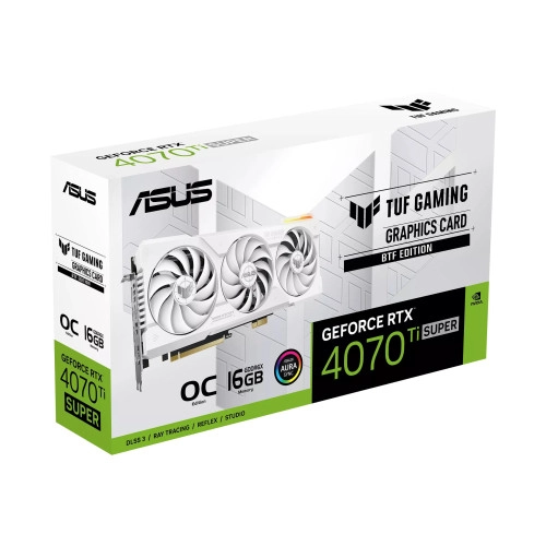 Asus GeForce RTX 4070 Ti SUPER TUF Gaming BTF White OC Edition 16GB GDDR6X (TUF-RTX4070TIS-O16G-BTF-WHITE)