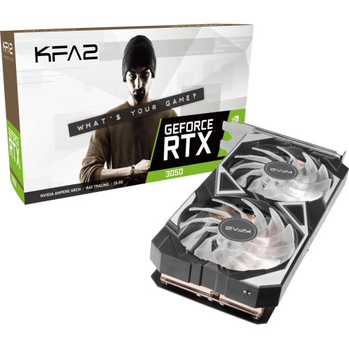 KFA2 GeForce RTX 3050 EX 1-Click OC: ультращвидкий графічний прискорювач.