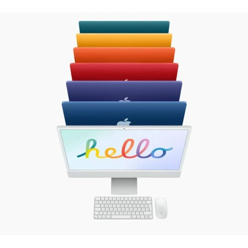 Потужний Apple iMac 24 M1 Silver 2021 (Z13K002DG)