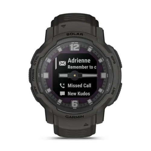 Годинник Garmin Instinct Crossover Solar Graphite з новими можливостями