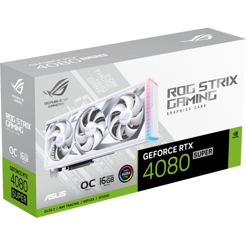 ASUS GeForce RTX4080 SUPER 16Gb ROG STRIX OC GAMING WHITE (ROG-STRIX-RTX4080S-O16G-WHITE)