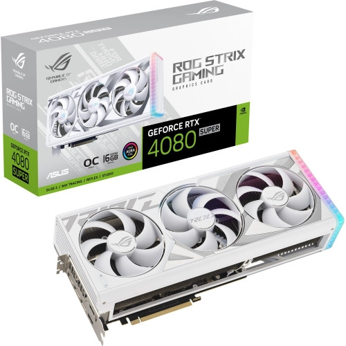 ASUS GeForce RTX4080 SUPER 16Gb ROG STRIX OC GAMING WHITE (ROG-STRIX-RTX4080S-O16G-WHITE)