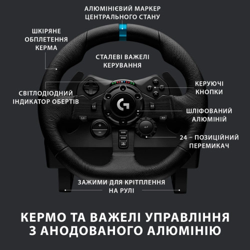 Отзиви про геймерський руль Logitech G923 PS4/PC (941-000149)
