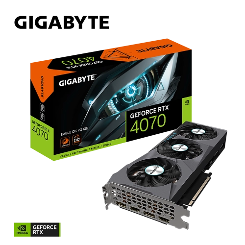 Gigabyte GeForce RTX4070 12Gb EAGLE OC V2 (GV-N4070EAGLE OCV2-12GD)