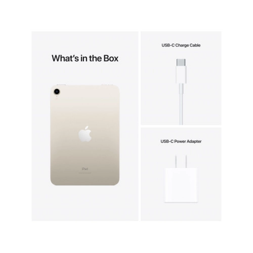 Планшет  Apple iPad mini 6 Wi-Fi 64GB Starlight (MK7P3)