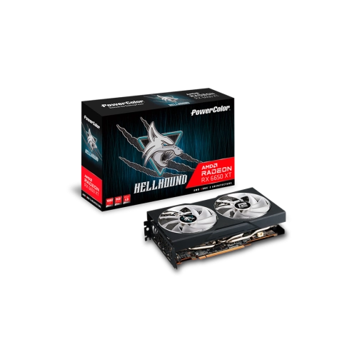 Видеокарта PowerColor AMD Radeon RX 6650 XT 8GB GDDR6 Hellhound (AXRX 6650XT 8GBD6-3DHL/OC)